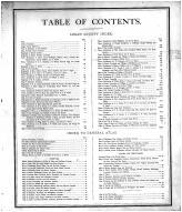 Table of Contents, Logan County 1873